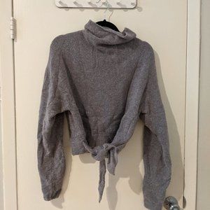 Aritzia Wilfred front-tie sweater